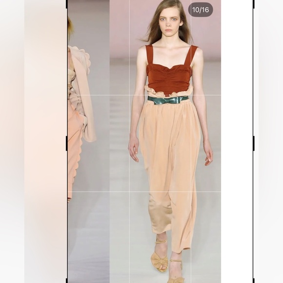 Chloe Ruffle Bralette Camisole Bustier with Gathers and Back Bow - Picture 5 of 13